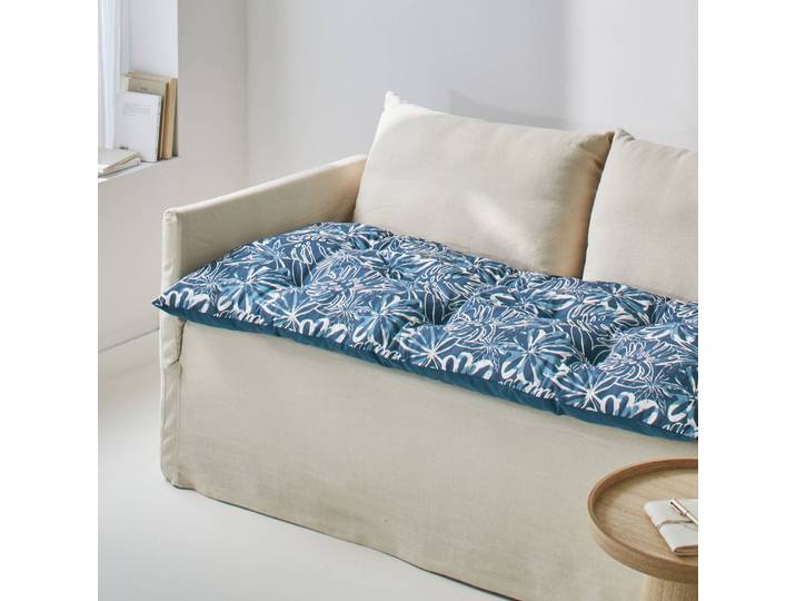 Long coussin déco imprimé feuillage - Blancheporte