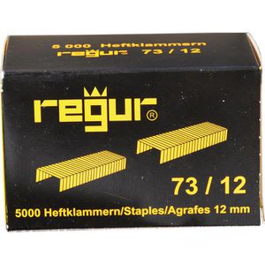 Regur Heftklammern Typ 73/12, 2 - 100 Blatt Heftleistung, verzinkt, 5000 Stück