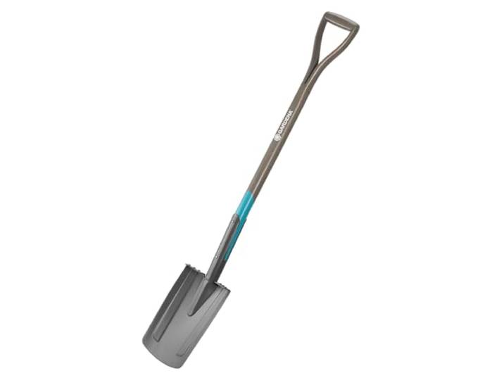GARDENA NatureLine spade: Tuinspade van kwaliteitsstaal voor omgraven en spitten, stevig voetstuk, steel van FSC-gecertificeerd essenhout, D-handgreep (17000-20)