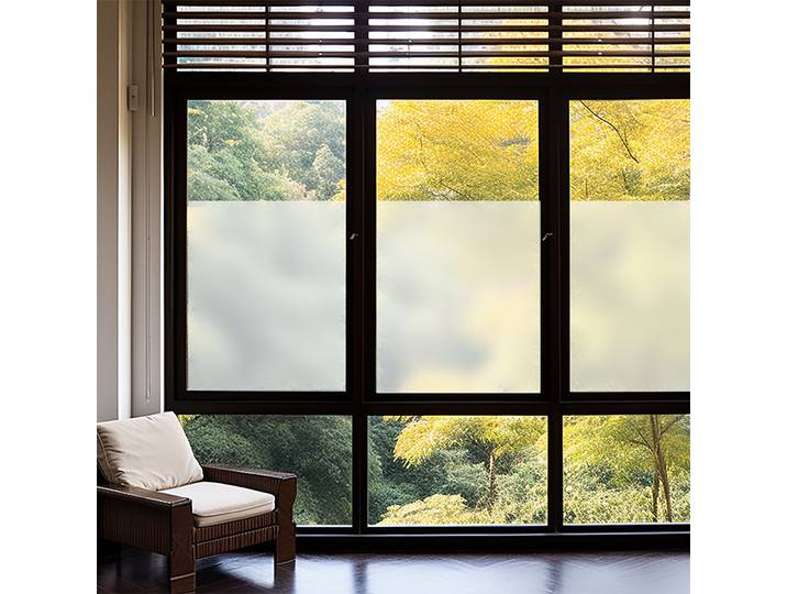 3er-Set Milchglasfolie, Sichtschutz-Folie, statisch-haftend, 45 x 200 cm