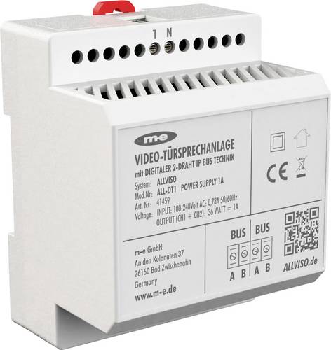 M-e modern-electronics 41459 Hutschienen-Netzteil (DIN-Rail) Verbrauch (StandBy) 0.5mW 1A Inhalt 1St.