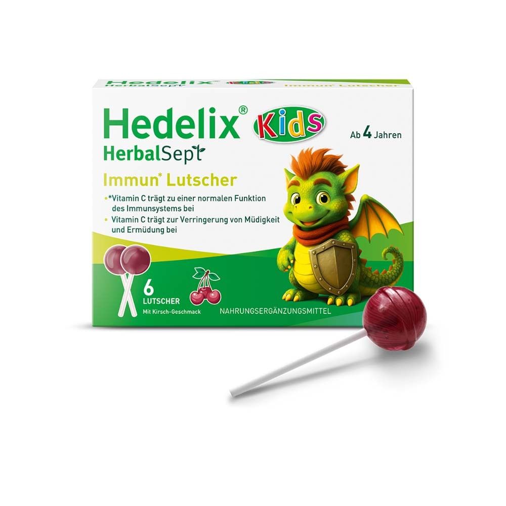 Hedelix HerbalSept Immun Lutscher Kids 6 St Bonbons