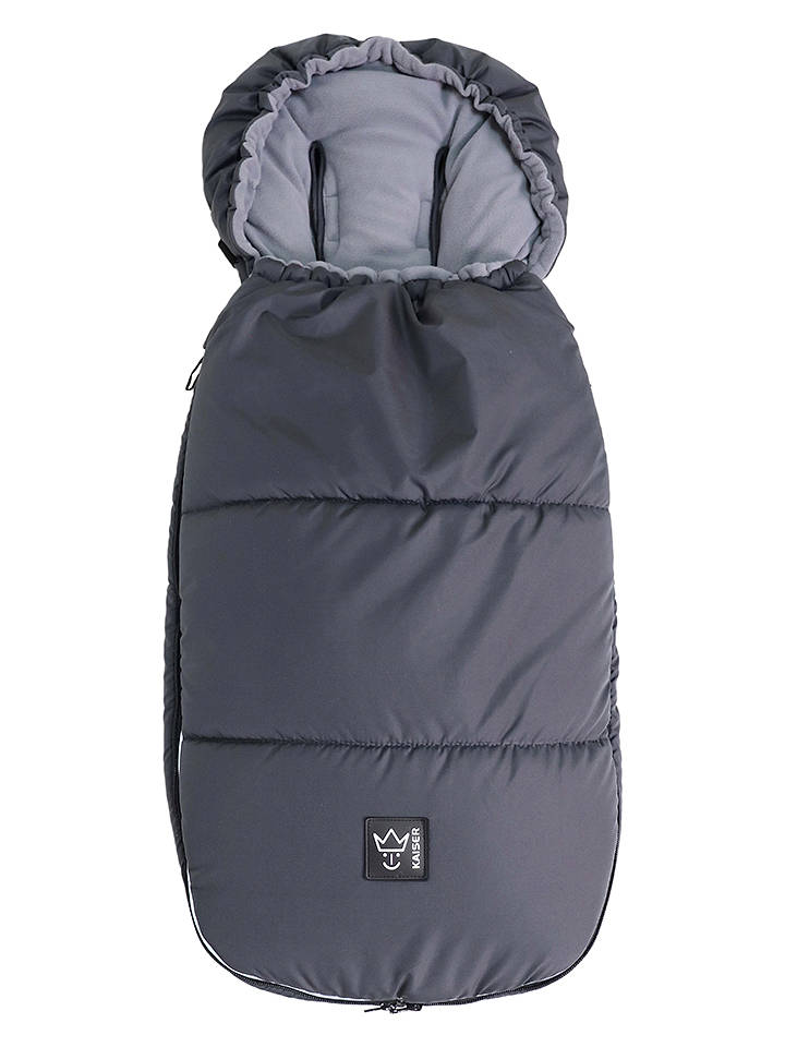 Kaiser Naturfellprodukte Thermo-Fußsack "Lukky" in Anthrazit - (L)105 x (B)45 cm - onesize