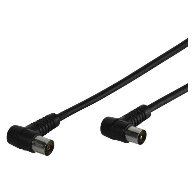 Vivanco TV / Radio Winkel Antennenkabel, 90dB, 3m (90 dB, Antennenkabel) (VVANCABMF30090K)