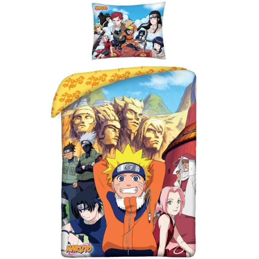 Halantex Naruto Konoha dekbedovertrek met kussensloop, 140 x 200 cm