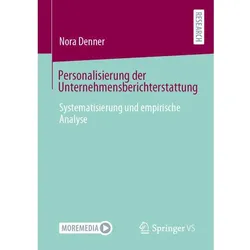 Personalisierung der Unternehmensberichterstattung, Fachbücher von Nora Denner