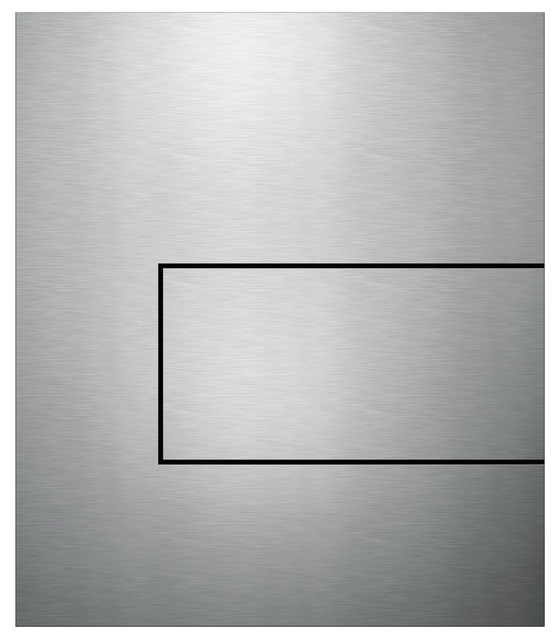 Tece square Urinal-Betätigungsplatte m. Kart. Metall, Edelstahl gebürstet, 9242810 9242810