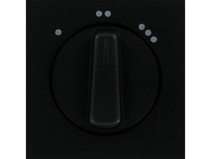 KOPP - Afdekplaat/Centraalplaat - Athenis HK07 - 3 Standen Schakelaar/Ventilatorschakelaar - Mat Zwart