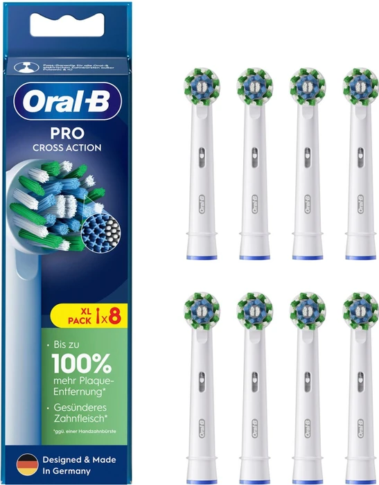Oral-B Pro Cross Action Bürstenköpfe, 8 Stück, 8 Stk