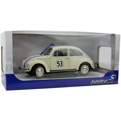 JADA TOYS 421184040 1:18 VW Käfer 1303 “Racer 53”, beige