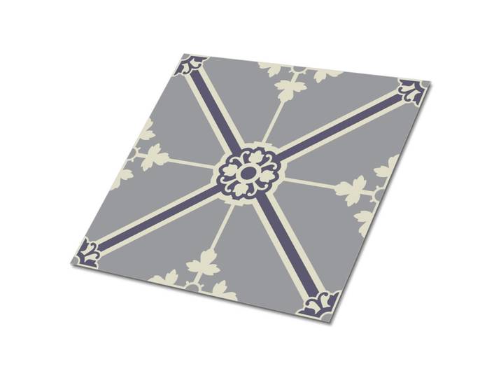 Tulup Selbstklebende Wandfliesen 9 Stück 30x30 cm - Gerichtsmuster, Grau, Quadratisch, 30x1.6x30 cm, Tapeten & Wandverkleidungen, Wandtattoos & Sticker