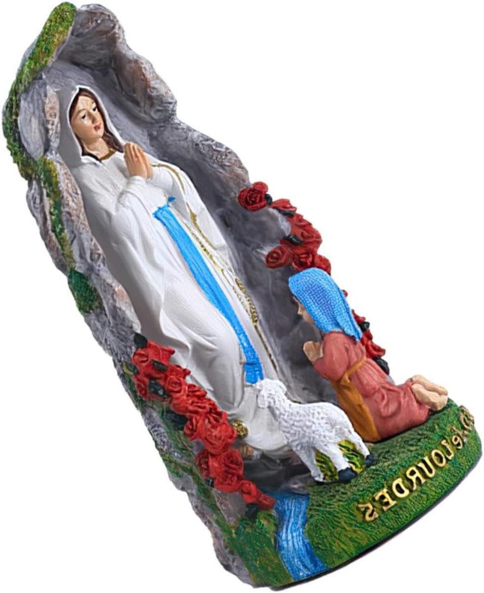 Religieus Beeldje Multicolor - Heilig Ornament voor Huisdecoratie - Hoogte: 19,8 cm