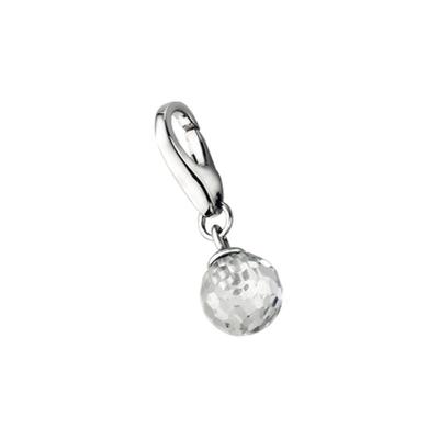 Charm Kugel "Zirkonia Kugel, Silber 925", weiß, GIORGIO MARTELLO MILANO, Charms, Damen, Silber 925 (Sterlingsilber)