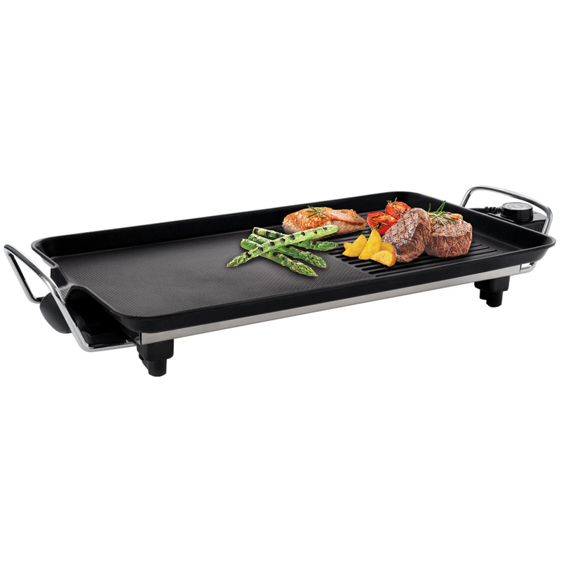 Fritel GT 1375 Teppanyaki Grill en Bakplaat, 1360 W, 48 x 20 cm, PFAS-vrij