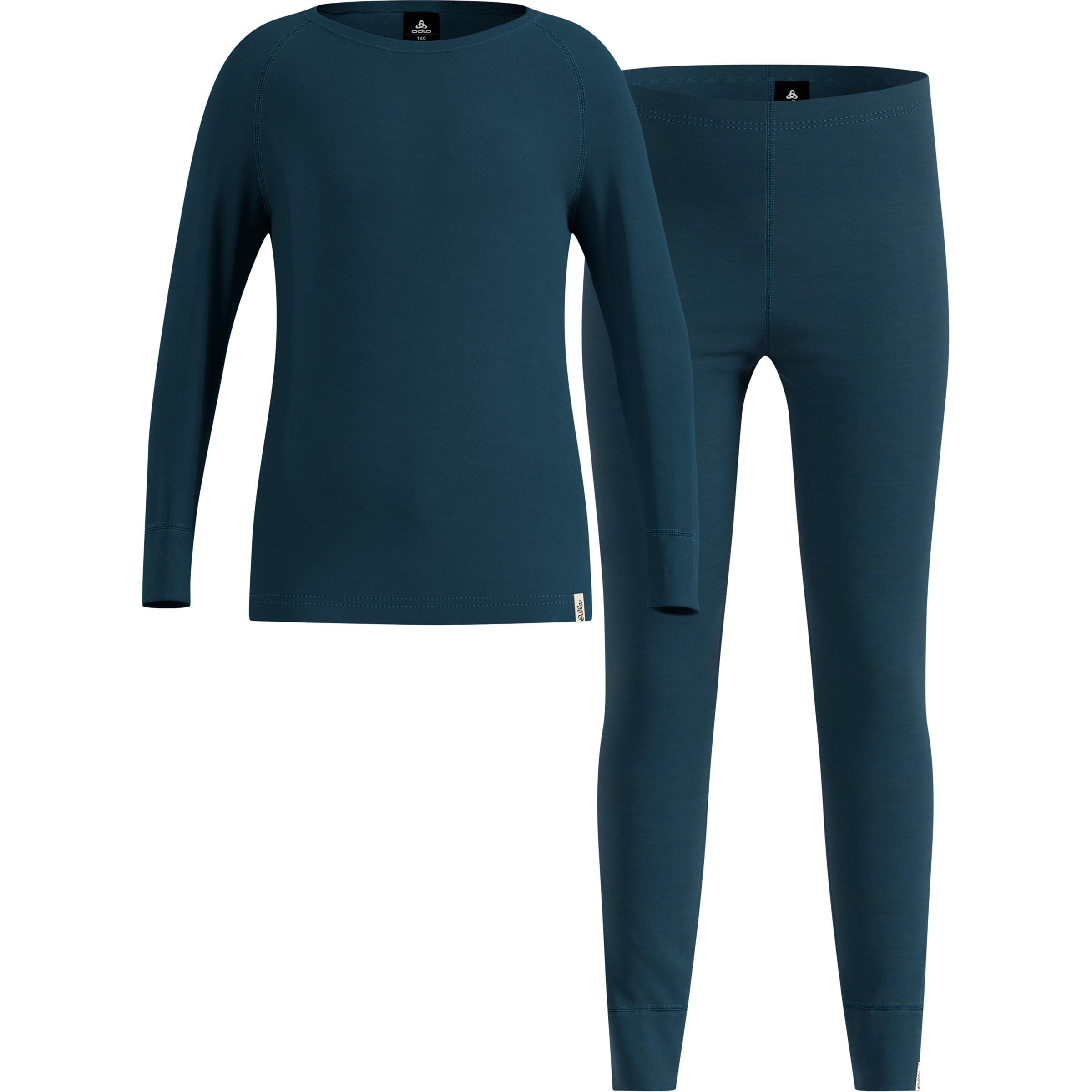 Odlo Merino 200 Unterwäsche Set Kinder Merino Unterwäsche blau Größe 140 Hautfreundlich Merinowolle