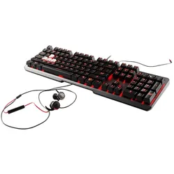 MSI Vigor GK60 (DE, Kabelgebunden), Tastatur, Schwarz