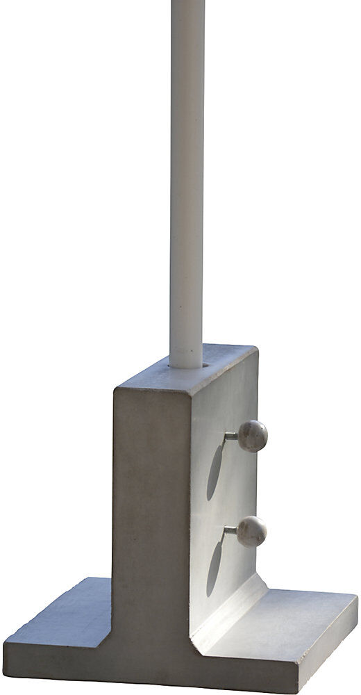 kaiserkraft Schirmständer T-Stand, HxBxT 300 x 300 x 300 mm, Beton gewachst