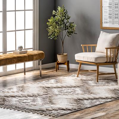 Nuloom Adelade Aztec High Low Shaggy Tassel Area Rug