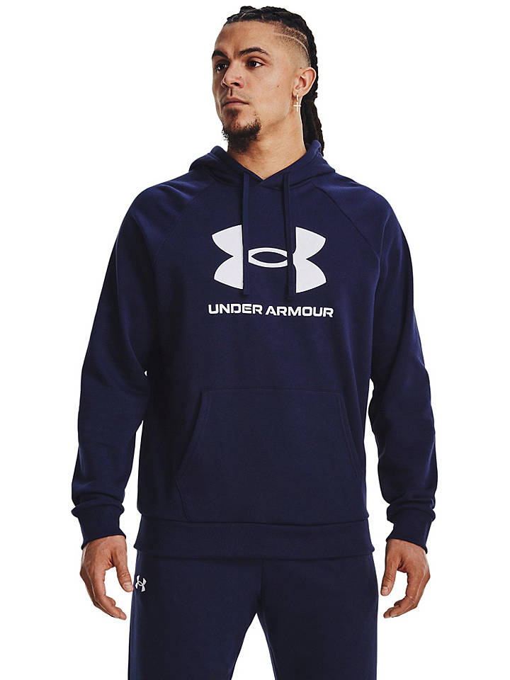 Under Armour Hoodie "Rival" in Dunkelblau - XXL