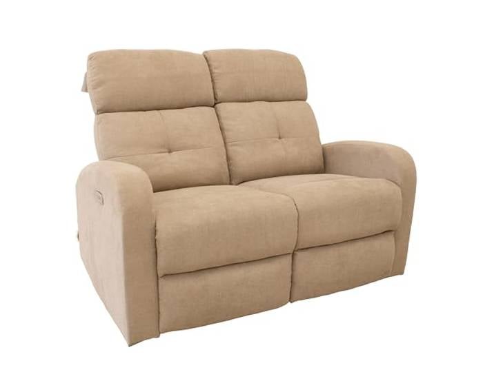 GARDENIA Elektrisches Sofa mit Verstellbarer Rückenlehne, Basis: Metall, Taupe, 130 x 77 x 104 cm