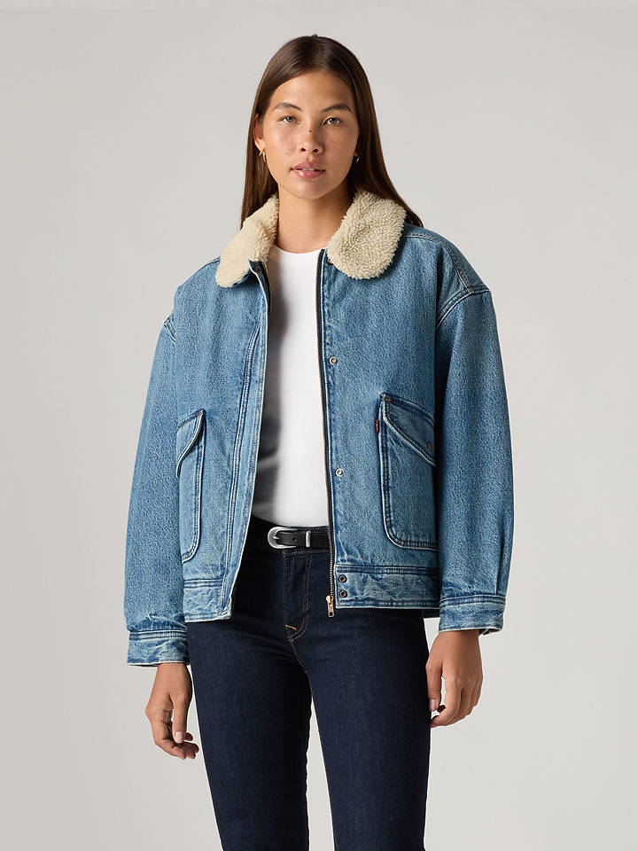 Levi's Jeansjacke in Hellblau - L