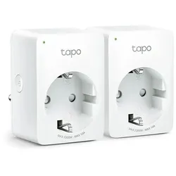 TP-Link Tapo P100(2-PACK)(EU) Smart Plug 2990 W Haus Weiß