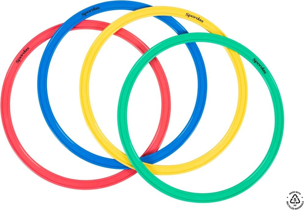 Spordas Set van 4 Duurzame Platte Banden voor Buitenspellen