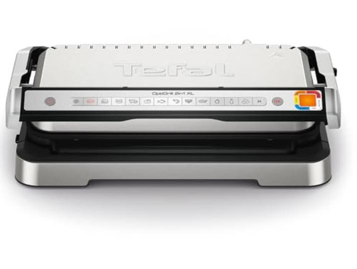 Tefal OptiGrill 4in1 XL contactgrill 12 automatische programma's rvs GC784D
