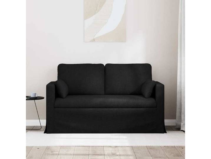 Noir SOFA - PHSH - Canapé 120cm - 2 places - Noir Métал C355