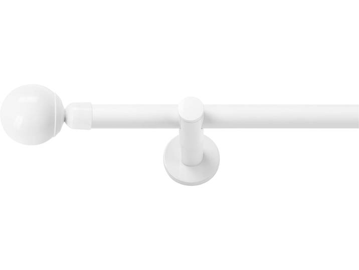 Gardinenstange SN DECO GROUP Gardinenstange Reims Ø 19 mm, 1-läufig, Fixmass, verschraubt , weiß, L:360cm Ø:19mm, Gardinenstangen, Gardinenstange