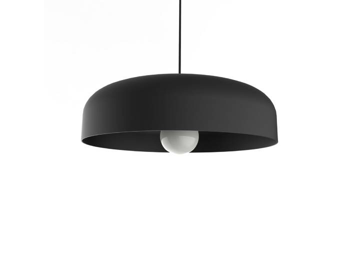 Tuzzi - lampe à suspension en métal noir e27
