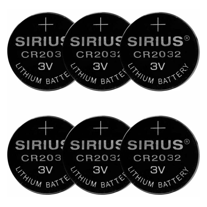 Sirius Batterien CR2032 (6 Stk., CR2032) (88801)