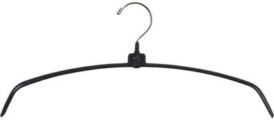 The Great American Hanger Company Metal Top Hanger with Non-Slip Black Rubber Coating & Swivel Hook