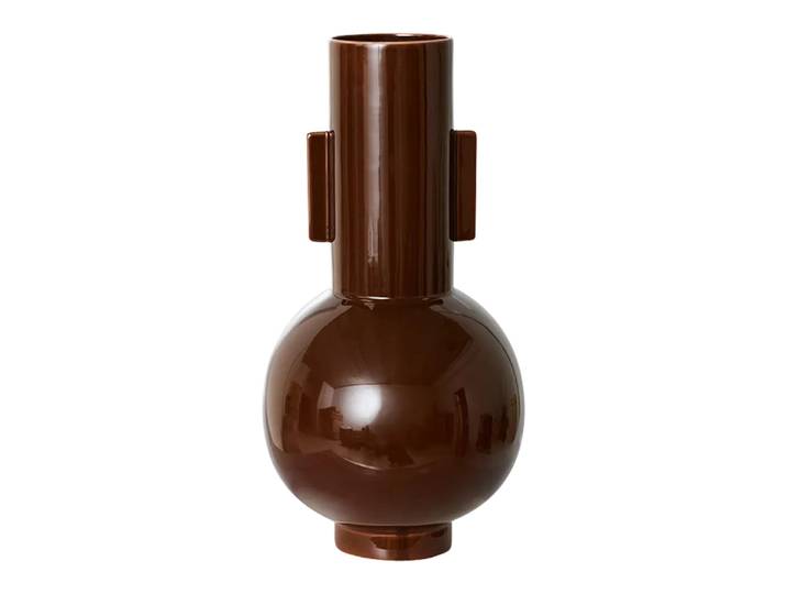Dekovase Bullet, Hkliving, braun, Keramik