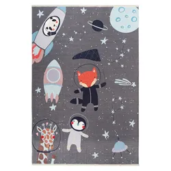 Kinderteppich my Greta Grau/Multicolor ca. 115x170cm