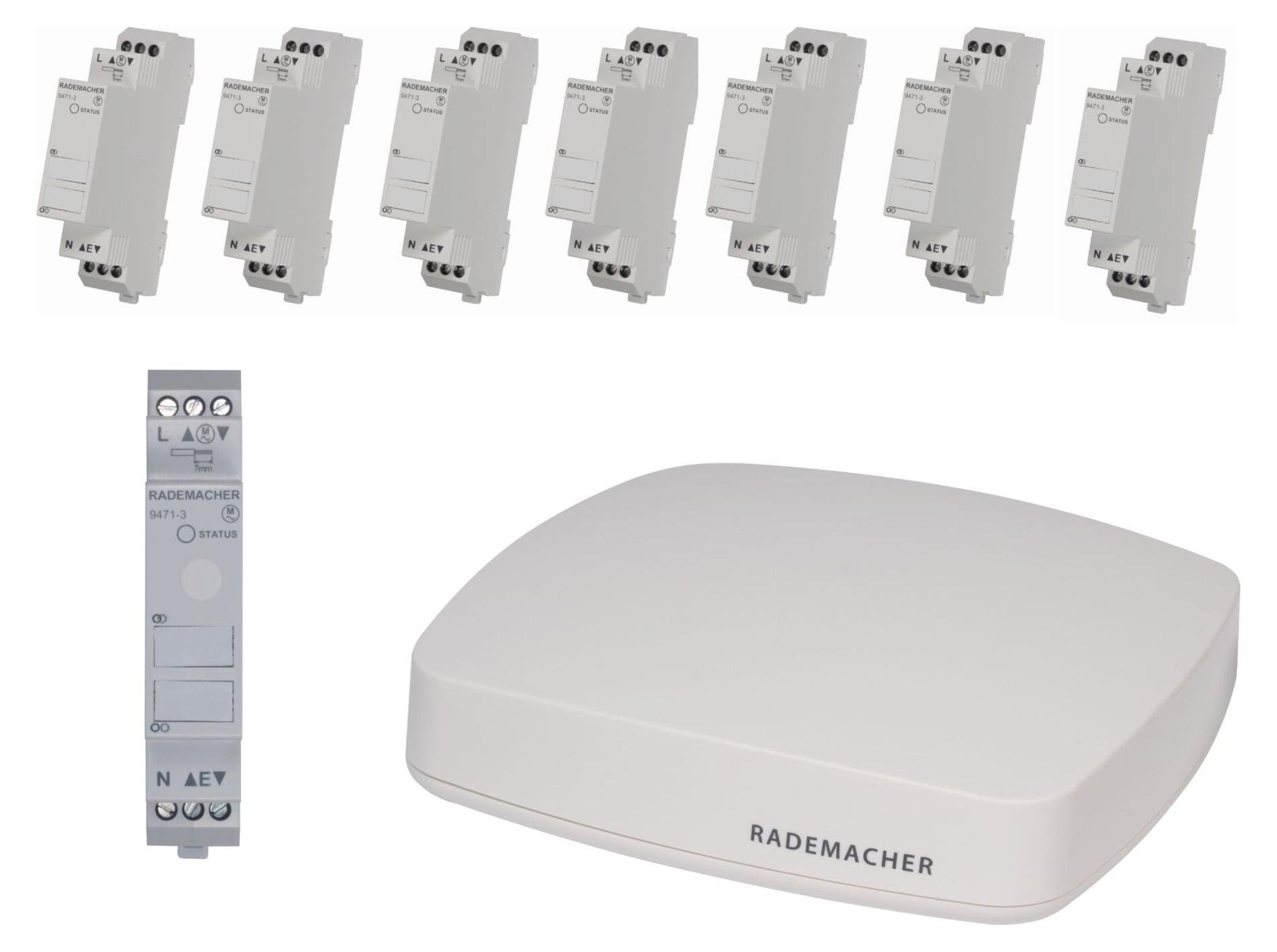 Rademacher Starterpaket Beschattung 3 Hutschiene Rohrmotor VK 0499