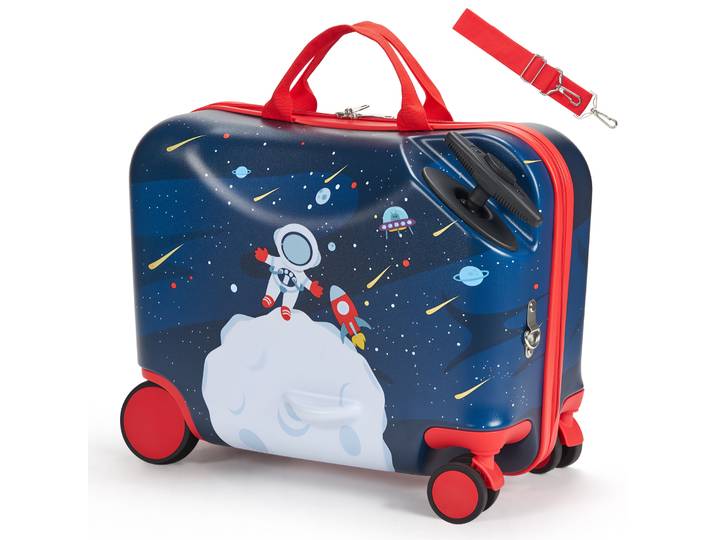 SucceBuy 18 pouces bagage à main 26L remorquage au long du tout-petit bagage à main avec roues valise d'équitation pour enfants pour garçons et filles cadeaux