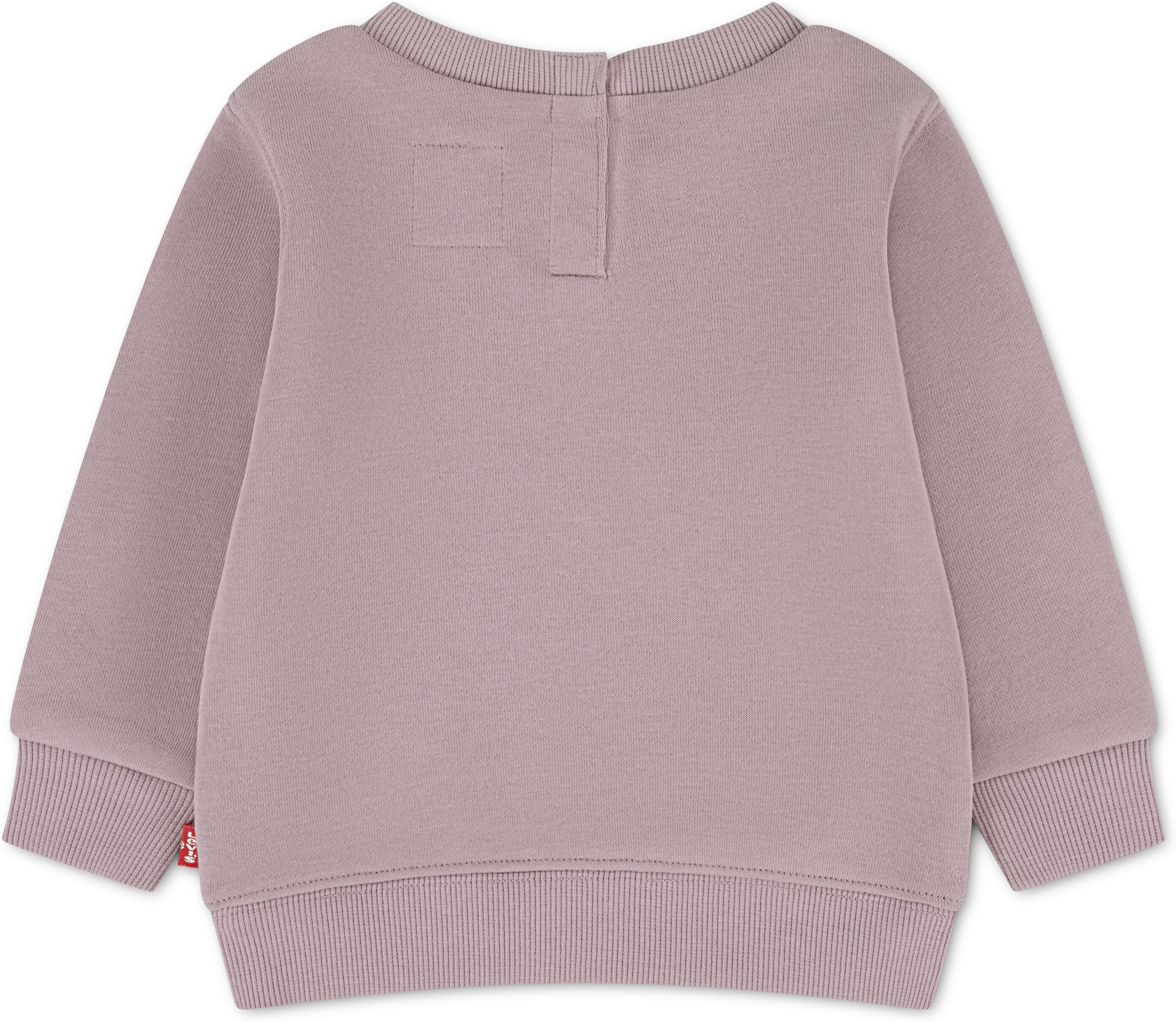 Sweatshirt LEVI'S KIDS "LVB MINI LOGO CREWNECK SWEATS", Jungen, Gr. 24M (92), beige (quail), Sweatware, Obermaterial: 60% Baumwolle, 40% Polyester, unifarben, normal, Rundhals, Sweatshirts Sweatshirt, aus Baumwollmix quail 24M (92)