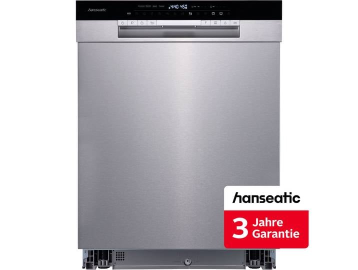 HANSEATIC Unterbaugeschirrspüler HGU6082A147931ES , Energieeffizienz: A (A-G), silber (edelstahlfarben), B:60cm H:82cm T:57cm, Geschirrspüler, inkl. 3 Jahre Herstellergarantie, Topseller