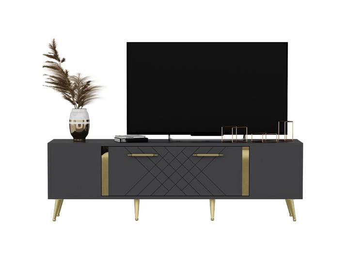 TV-Möbel Anthrazit 154cm - Material: Melamin - 84