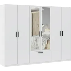Drehtürenschrank Milos 6T1S2S Weiß