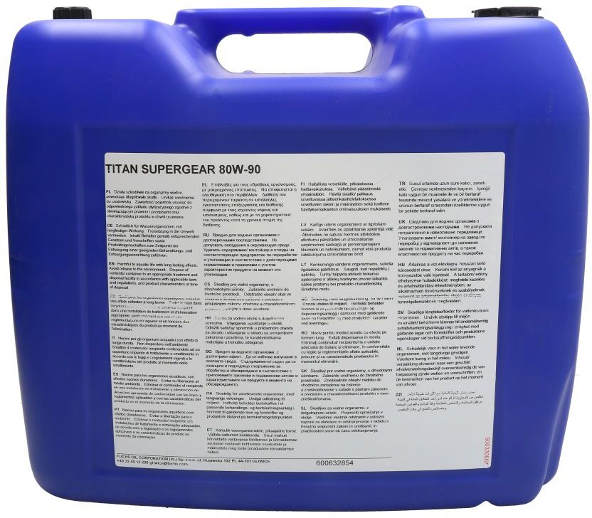 Fuchs Oil Getriebeöl FUCHS 600632854 TITAN Supergear 80W90 20L