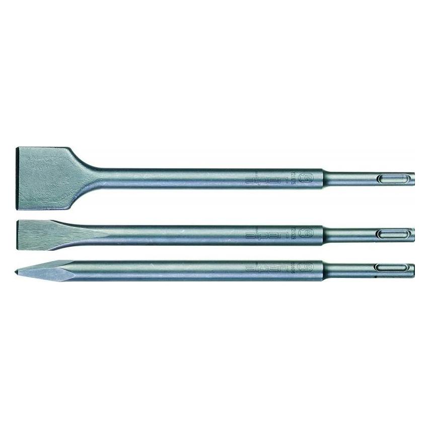 BEZ SDS-plus Chiselset indu pack 3 pcs, Chisel point (98000003100)