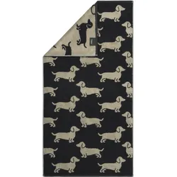 Handtuch WE LOVE DOGS (BL 50x100 cm) - schwarz - BL 50x100 cm