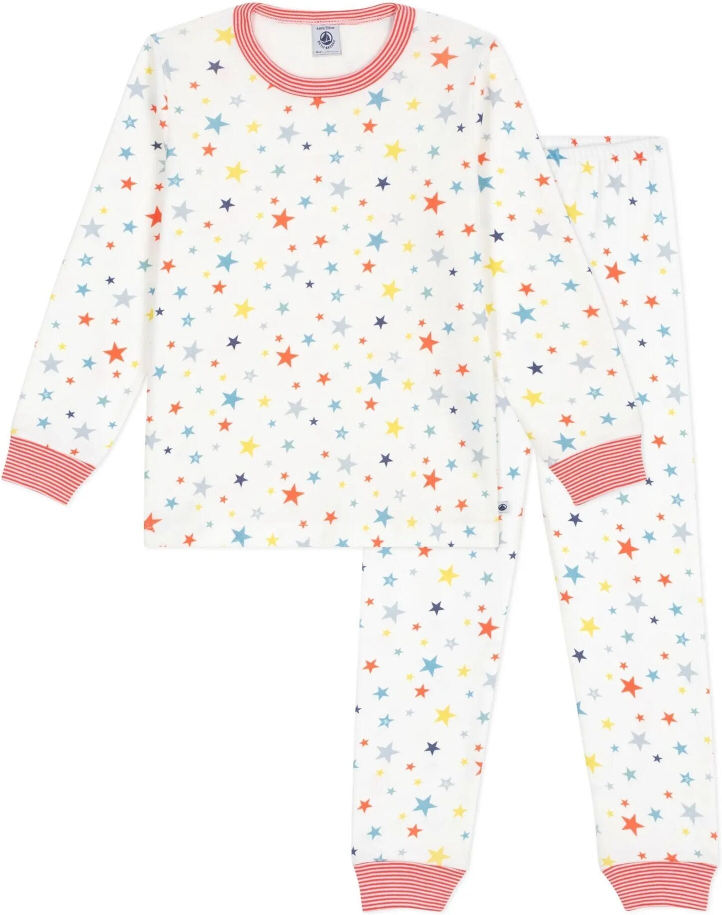 Petit Bateau Pyjama Etoiles Blanc 4 ans