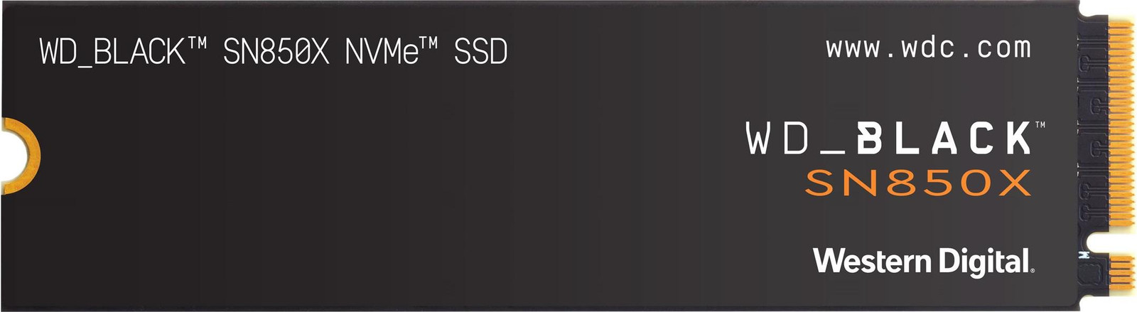 Western Digital WD_BLACK SN850X NVMe SSD, 4 TB, intern, M.2 2280, PCIe 4.0, Zwart