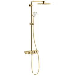 Grohe Duschsystem 26507GL0 cool sunrise, mit AP-Thermostat, Duscharm 45cm schwenkbar