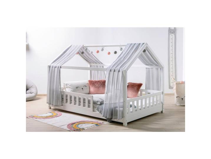 Hausbett Kim Grau/Weiß 120x200cm