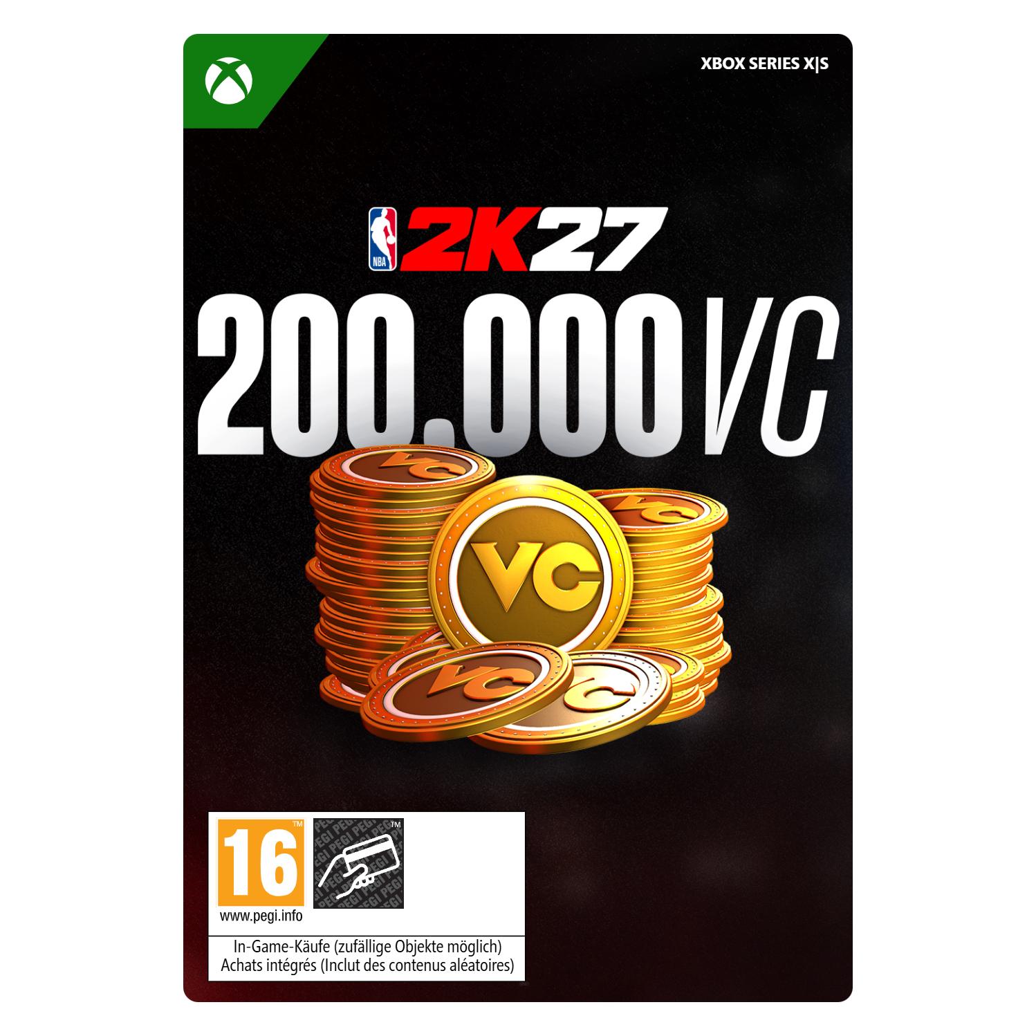 Microsoft Xbox NBA 2K27 200,000 Virtual Currency Pack Download Code (7F6-00970)