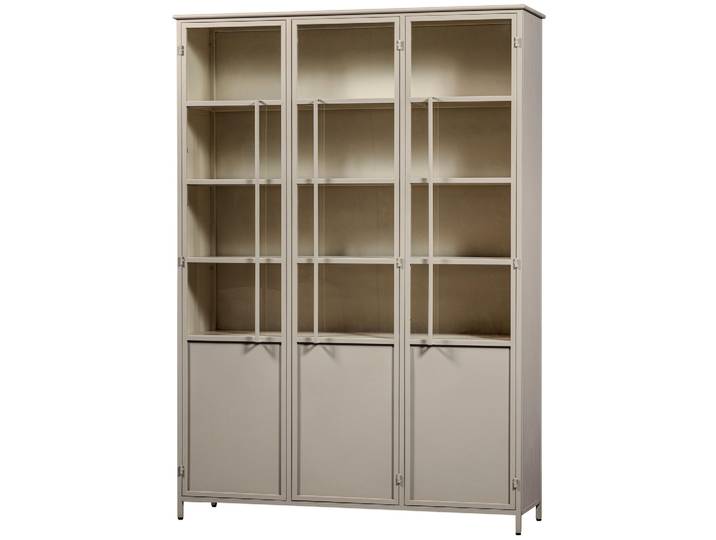 Tchibo - Woood Metall-Vitrine »Exhibit« XL - 140x40x200cm - braun -